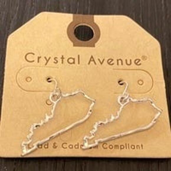 Kentucky Silver Drop Earrings - Picture 1 of 2